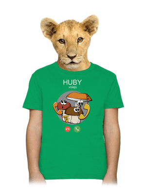 Huby volajú detské tričko Kelly Green