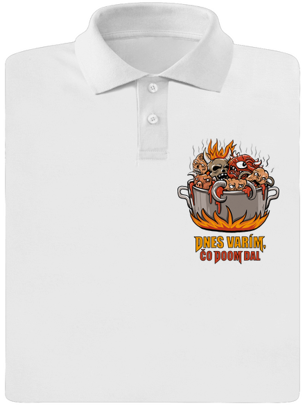 Čo Doom dal pánska polokošeľa White