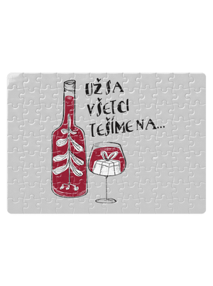 Vianoce vo víne puzzle White