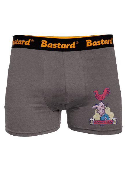 Absolut Punk boxerky Gray Melange