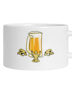 Piviště hrnček makronka White