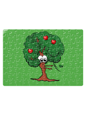 Jablko a jabloň puzzle White