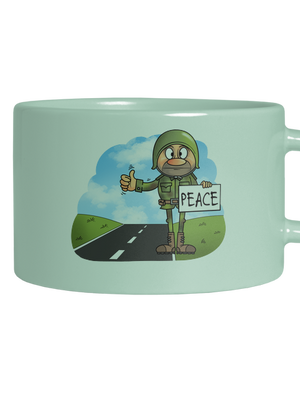 Peace hrnček makronka Mint Macaron