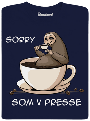 V presse pánske tričko Navy