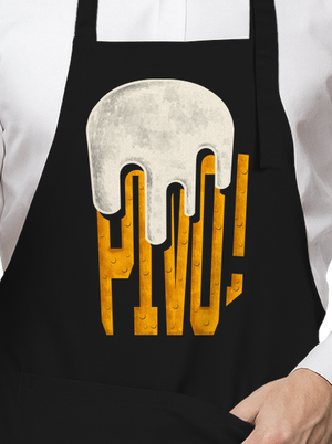 Nápis Pivo zástera Black