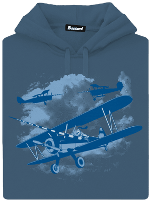 Rytieri nebies dámska mikina klokanka Denim