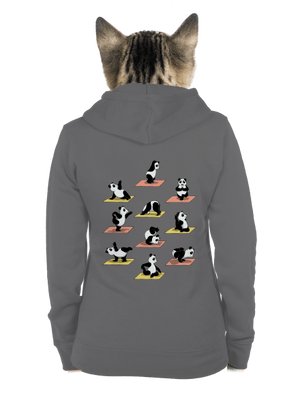 Pandia jóga dámska mikina na zips Steel Gray