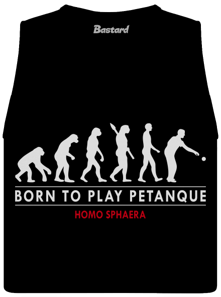 Born to play petanque dámske tielko voľné Black