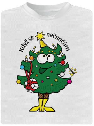 Když se načančám detské športové tričko White