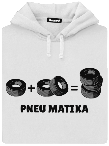 Pneu Matika dámska mikina klokanka White