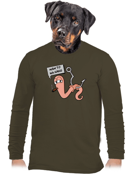 Na háku pánske dlhý rukáv Urban Khaki