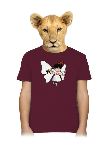 Zúbková víla detské tričko Burgundy