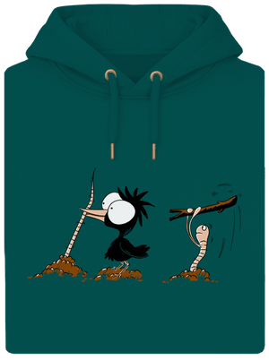 Nesprávny koniec unisex mikina premium Emerald Green