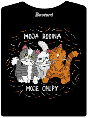 Moja rodina dámske tričko Black