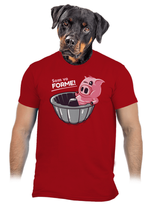 Vo forme pánske tričko Red