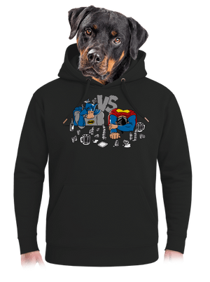 Súboj superhrdinov unisex mikina premium Dark Black