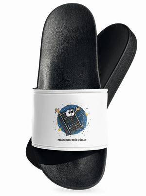 Padá server šľapky White