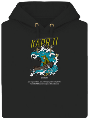 Kapor 11 unisex mikina premium Dark Black