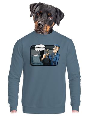 unisex mikina bez kapucne