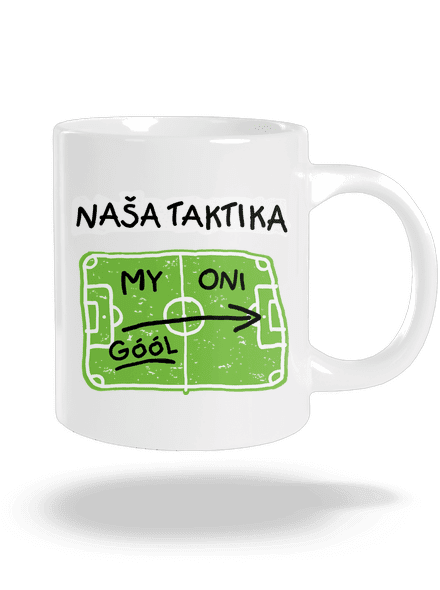 Naša futbalová taktika veľký hrnček White