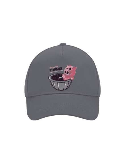 Vo forme šiltovka baseballka Graphite grey