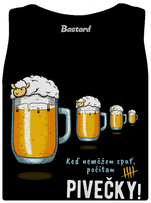 Pivečka dámske tielko klasické Black