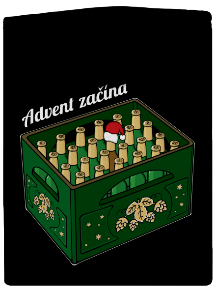 Advent začína dámska mikina na zips Black