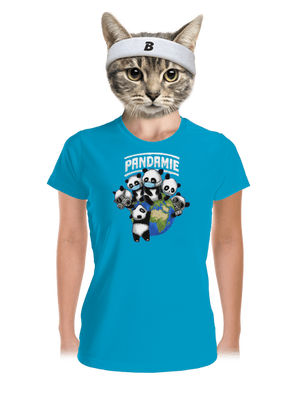 Pandamie dámske športové tričko Blue Atol