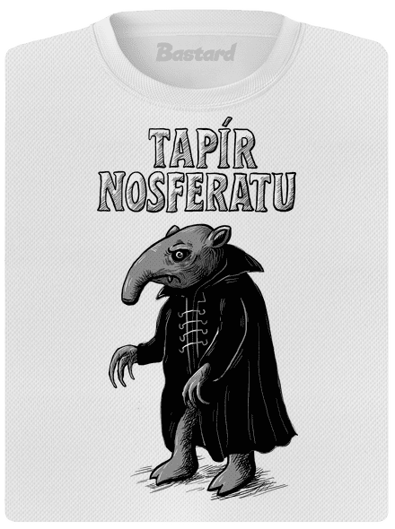 Tapír Nosferatu dámske športové tričko White