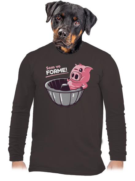 Vo forme pánske dlhý rukáv Bear Brown