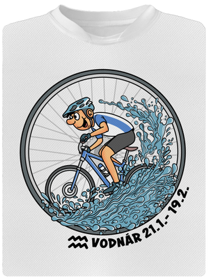 Cyklistický horoskop: Vodnár detské športové tričko White