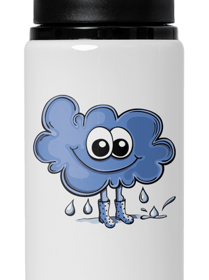 Bude dúha flaša na vodu White