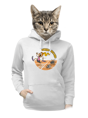 Svetový rekord dámska mikina klokanka White