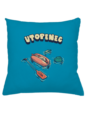 Utopenec vankúš Blue Turquoise