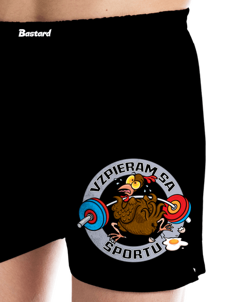 Vzpieram sa sportu pánske trenky Black
