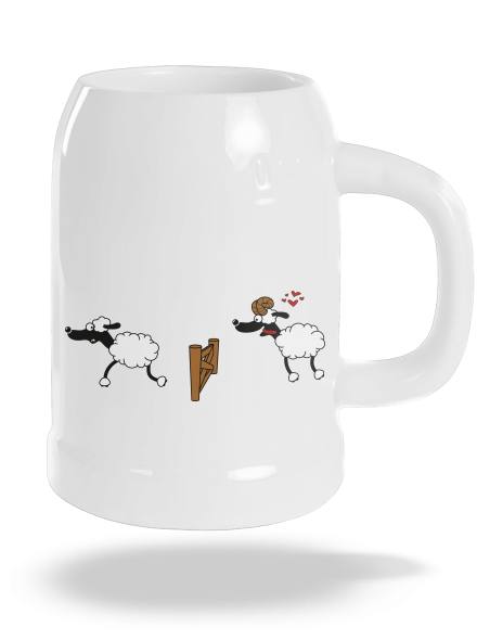 Sheeps in love polliter White