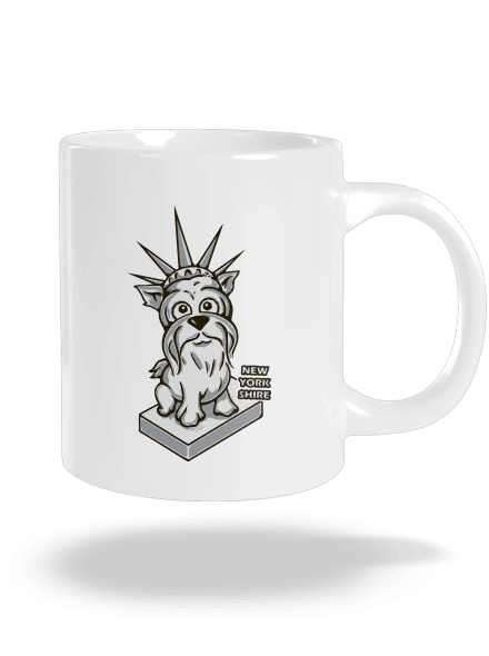 New Yorkshire veľký hrnček White