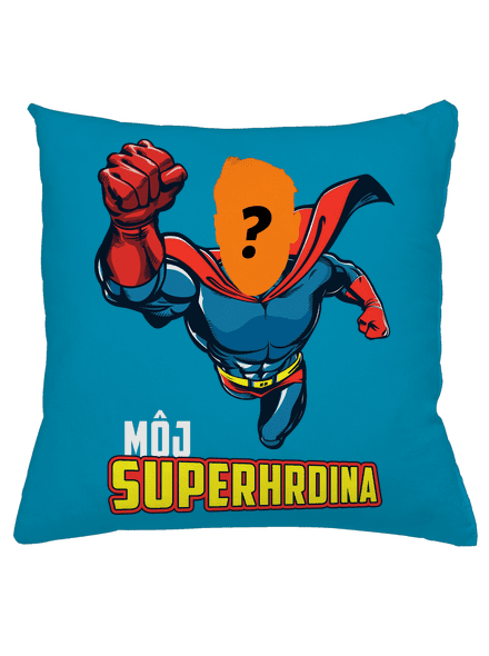 Môj superhrdina vankúš Blue Turquoise