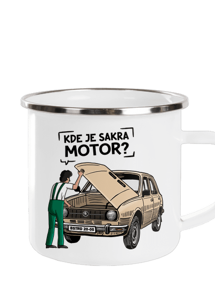 Kde je motor? plecháčik White