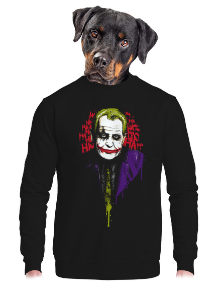 Zeman Joker unisex mikina bez kapucne Black