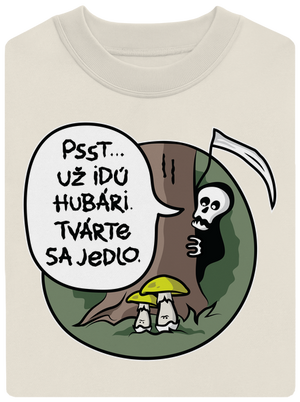 Muchotrávky zelené unisex mikina bez kapucne Off White