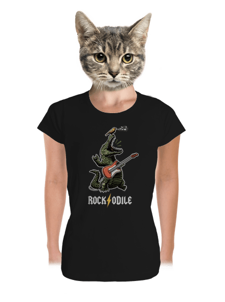 Rockodile dámske tričko prémium Black