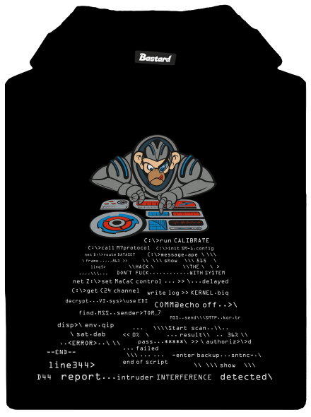 Coder ape detská mikina klokanka Black