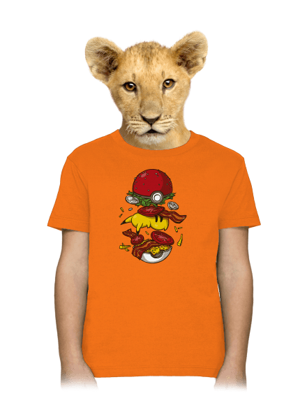 Pokémon burger detské tričko Orange