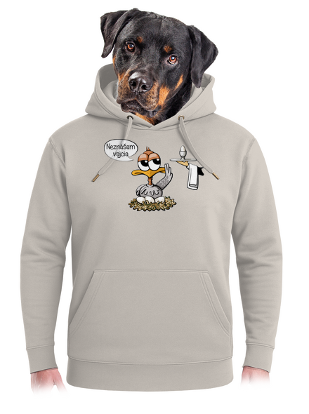 Neznášam vajcia unisex mikina premium Pastel Macchiato