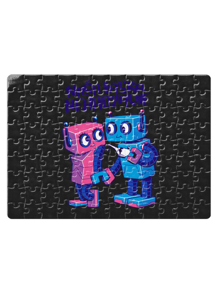Roboti puzzle White