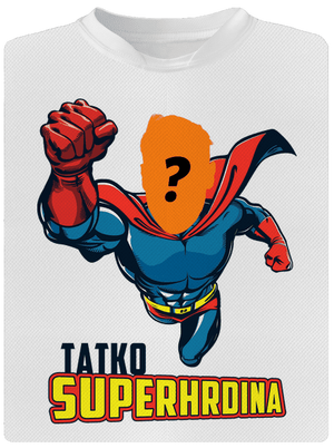 Tatko superhrdina detské športové tričko White