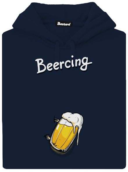Beercing pánska mikina klokanka Navy