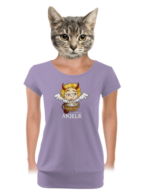 Anjelik dámske tričko s lemom Lavender