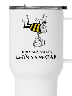 Malá včielka termohrnček White